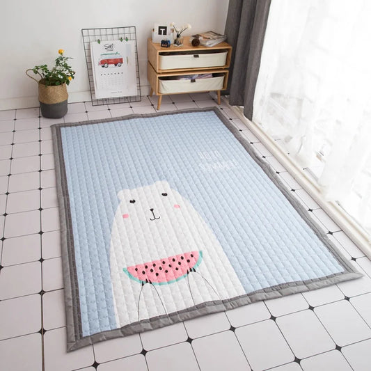 Oversized Play Mat - Quilted Anti Skid Carpet- Just Kidding Store