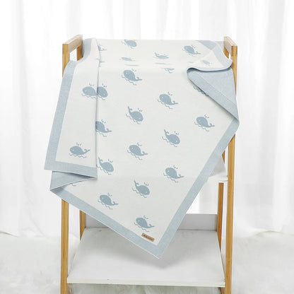 Baby Whale Nursery Blanket - Just Kidding Store