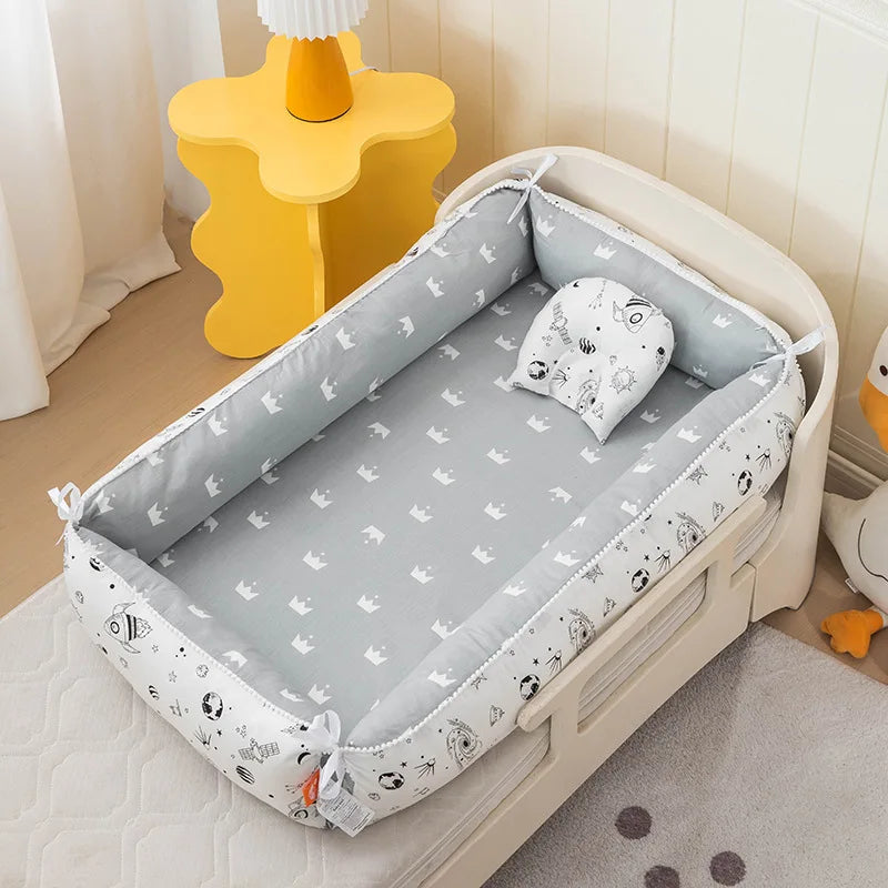 Baby Nest - Portable High Border Infant Crib - Just Kidding Store