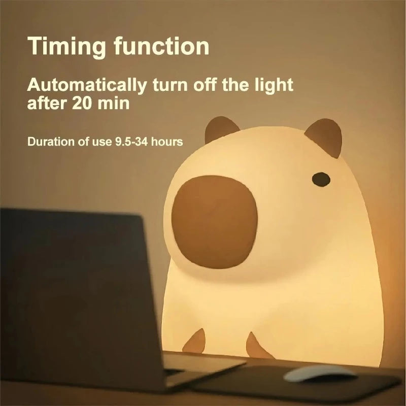 Capybara Silicone Night Light - Just Kidding Store