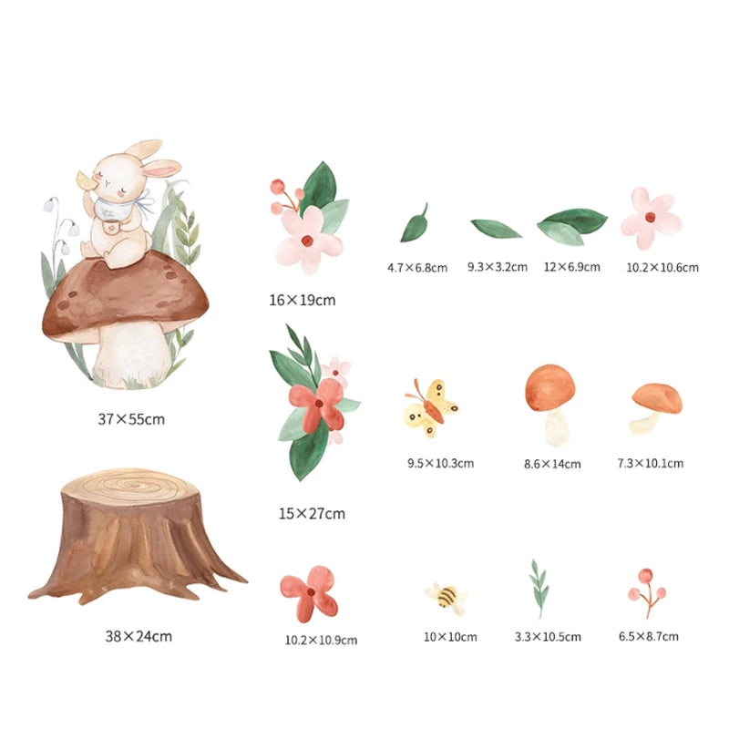 Whimsical Woodland Wall Stickers - Just Kidding Store