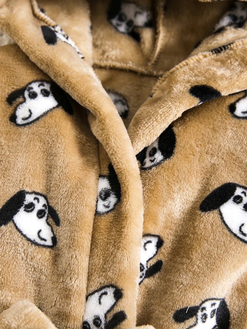 Doggy Plush Hooded Robe - Just Kidding Store
