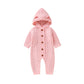 Hooded Baby Infant Winter Knitted Jumpsuit - Just Kidding Store