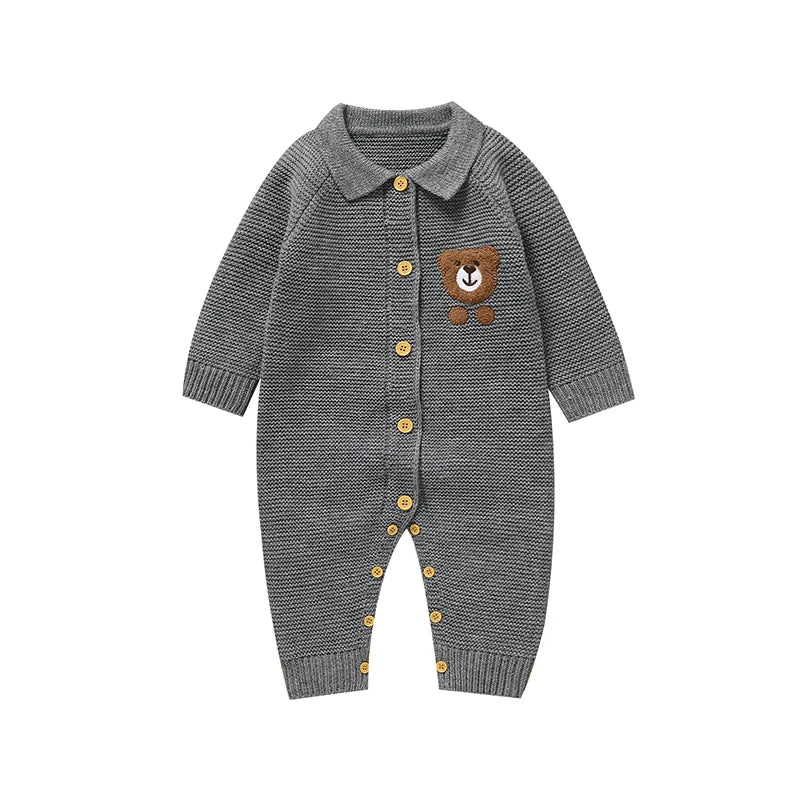Teddy Knitted Infant Romper - Just Kidding Store