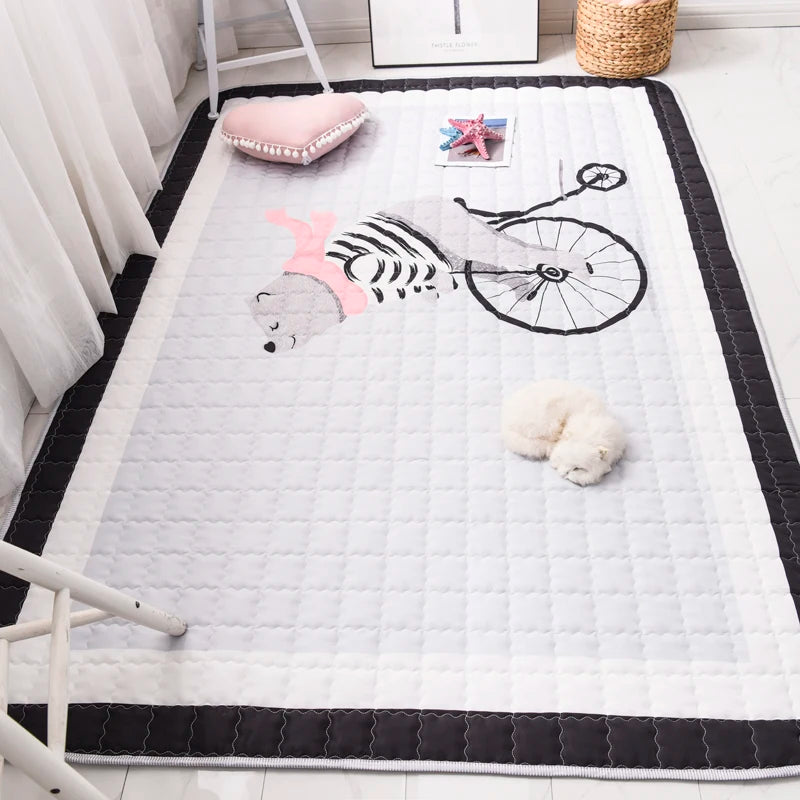 Oversized Quilted Play Mat - Waterproof Anti Skid Carpet - Just Kidding Store