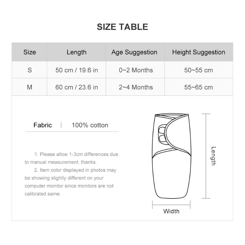 Easy Swaddle Wrap - Soft Baby Cocoon - Just Kidding Store