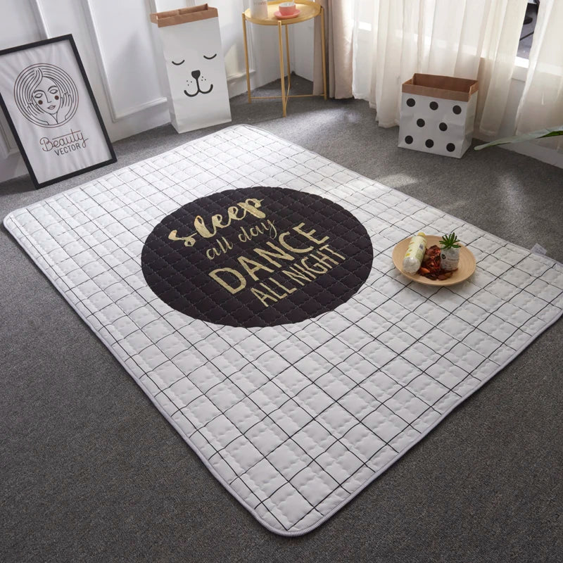 Oversized Quilted Play Mat - Waterproof Anti Skid Carpet - Just Kidding Store