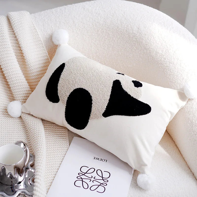 Panda Embroidered Cushion Covers - Just Kidding Store