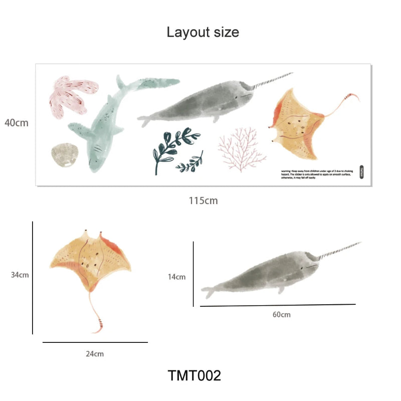 Underwater World Wall Decals - Just Kidding Store