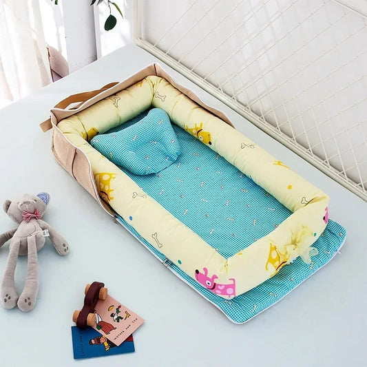 2-in-1 Portable Lounger - Carry Bag Baby Nest - Just Kidding Store