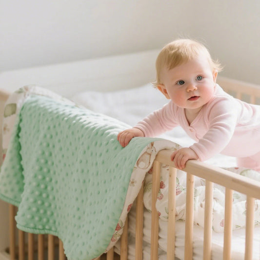 Minky Double Sided Baby Nursery Blanket - Just Kidding Store