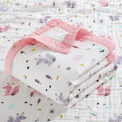 6 Layers Cotton Muslin Blanket - Just Kidding Store