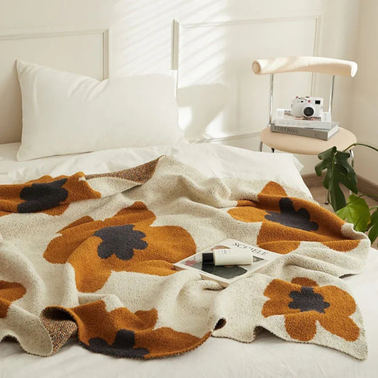 Fluffy Flower Throw Blanket - Just Kidding Store