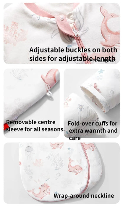 Thermostatic Sleeping Bag - Removable Sleeves Sleep Sack - Just Kidding Store