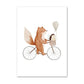 Boho Fox Rabbit Bee Bear Hedgehog Flower Canvas Posters - Just Kidding Store