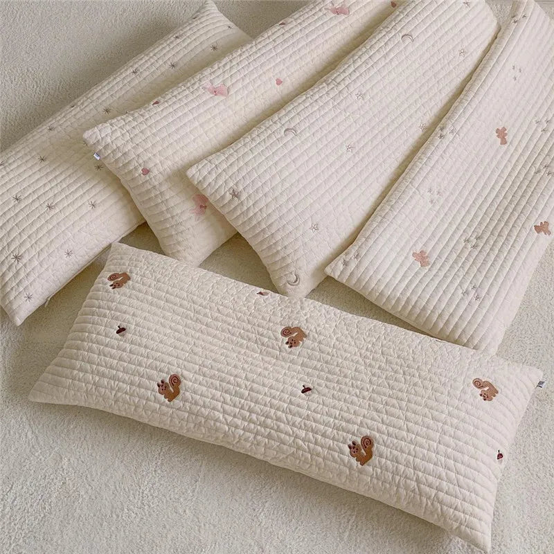 Embroidered Flat Baby Nursery Pillow - Just Kidding Store