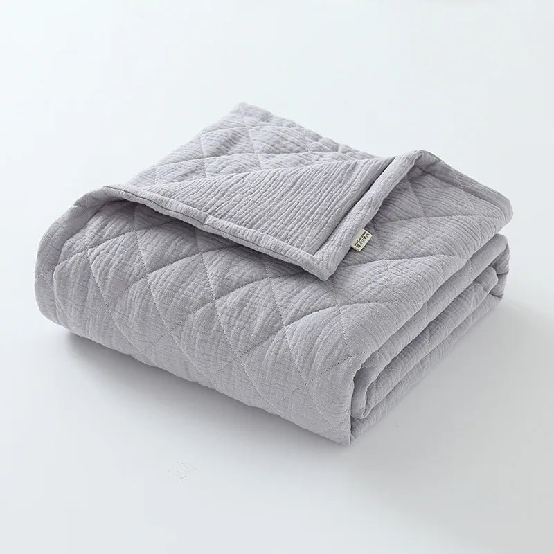 Premium Quilted Muslin Baby Blanket - Just Kidding Store