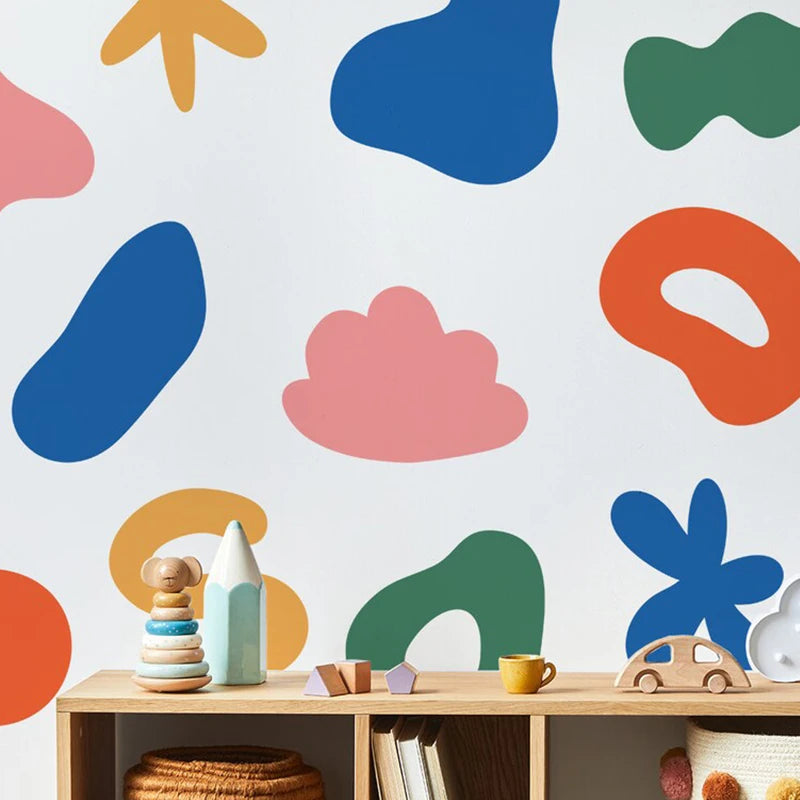 Creative Multicolored Shape Wall Stickers - Just Kidding Store