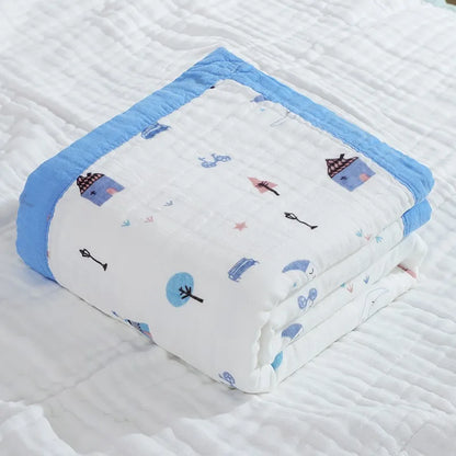 6 Layers Cotton Muslin Blanket - Just Kidding Store
