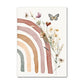 Wildflowers Boho Rainbow Personalised Canvas Posters - Just Kidding Store