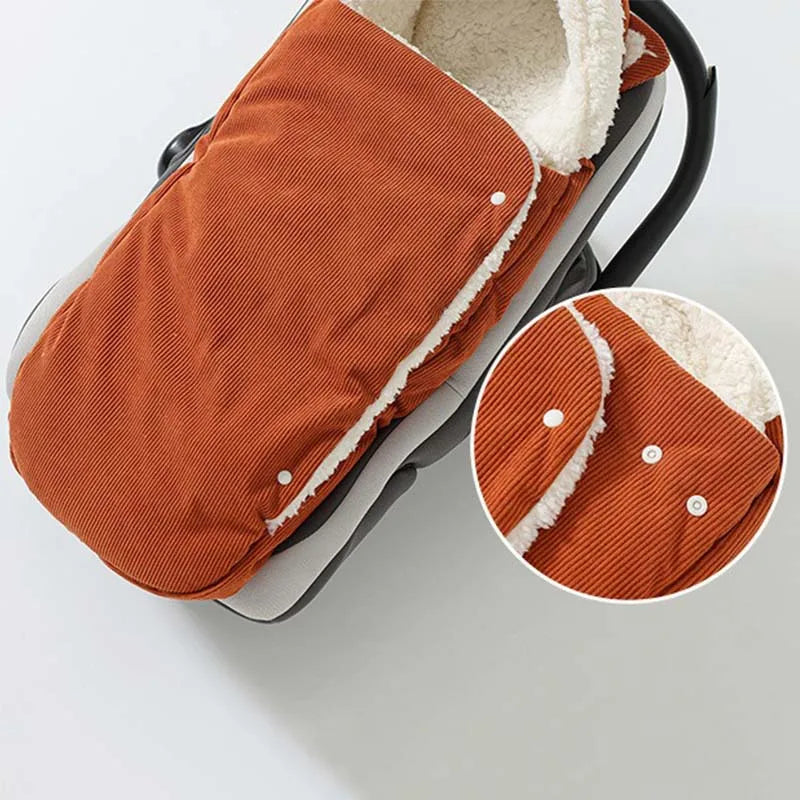 Corduroy Sherpa Stroller Carrier Bassinet Footmuff - Just Kidding Store