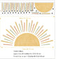 Bohemian Sun Wall Decal - Just Kidding Store