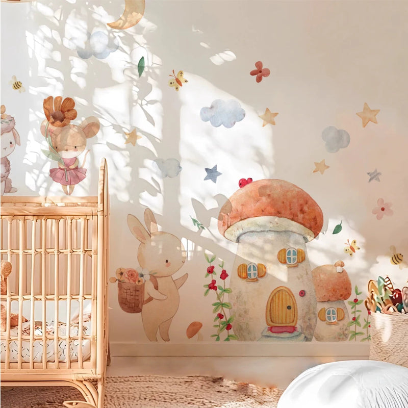 Whimsical Woodland Wall Stickers - Just Kidding Store