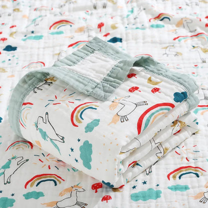 6 Layers Cotton Muslin Blanket - Just Kidding Store