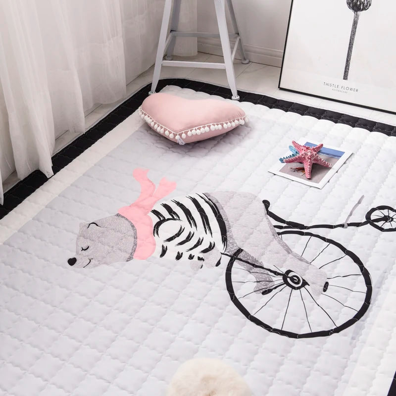 Oversized Quilted Play Mat - Waterproof Anti Skid Carpet - Just Kidding Store
