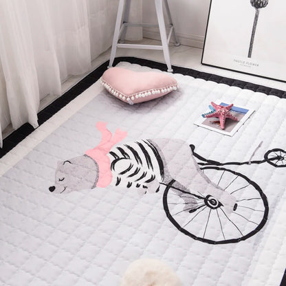 Oversized Quilted Play Mat - Waterproof Anti Skid Carpet - Just Kidding Store