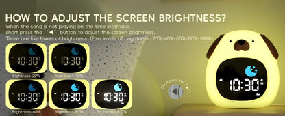Alarm Clock Touch Control Night Light - Just Kidding Store