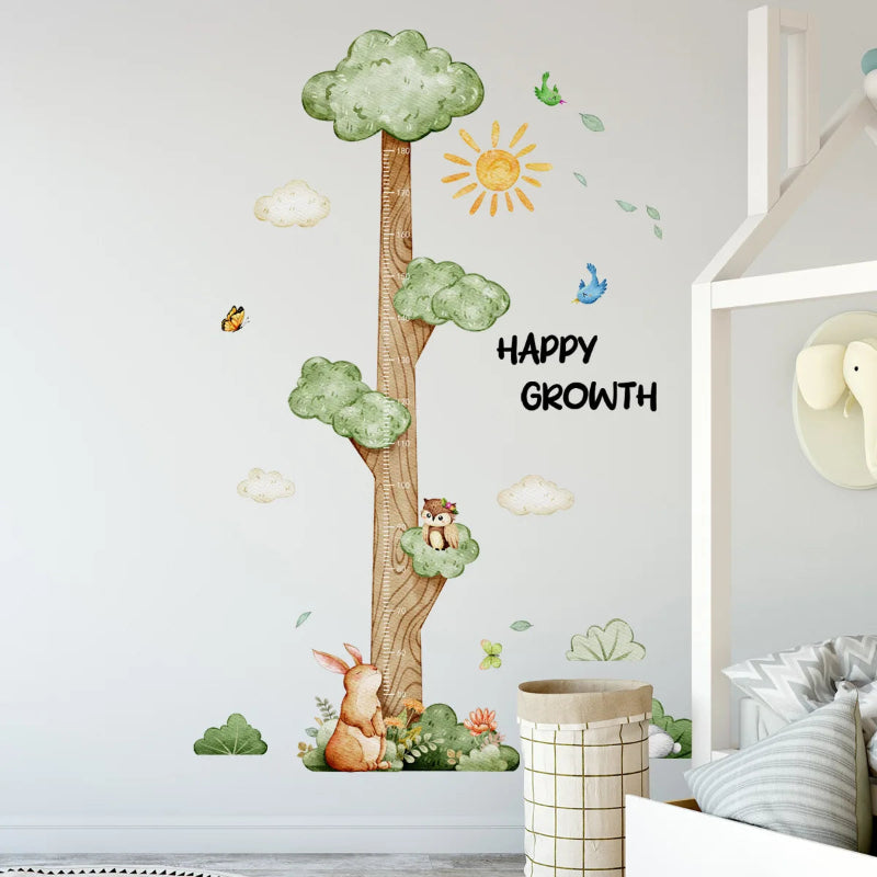 Happy Growth Height Measure Wall Sticker - Just Kidding Store