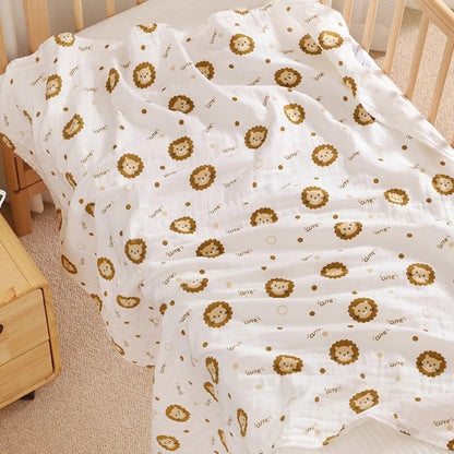 4 Layers Muslin Swaddle Blanket - Just Kidding Store