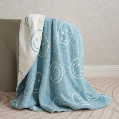 Smiley Face Double Sided Blanket - Just Kidding Store
