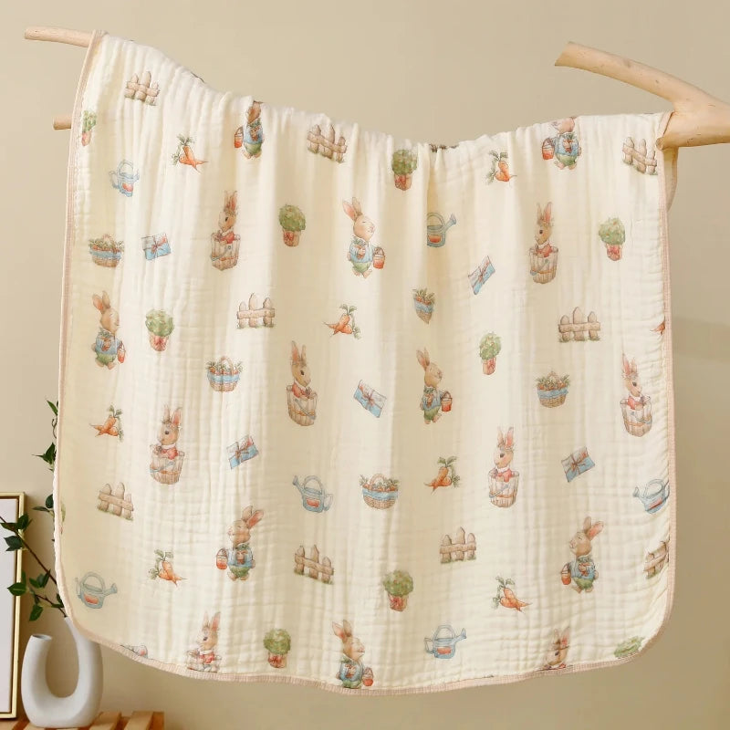 Double Layer Cotton Muslin Blanket - Just Kidding Store