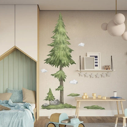Tall Pine Tree Wall Decal - Just Kidding Store