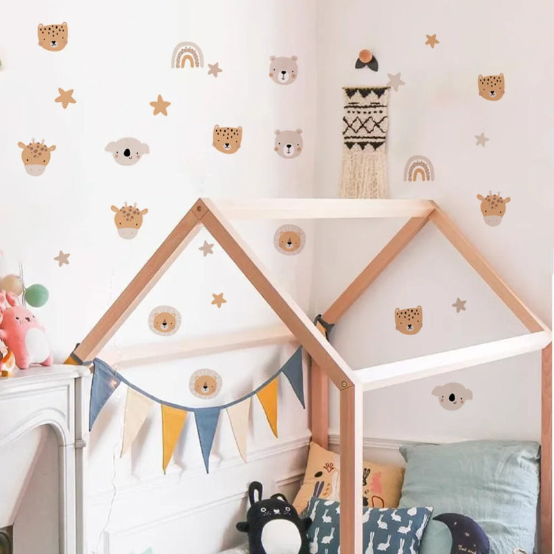 Pastel Stars and Rainbow Wall Stickers - Just Kidding Store