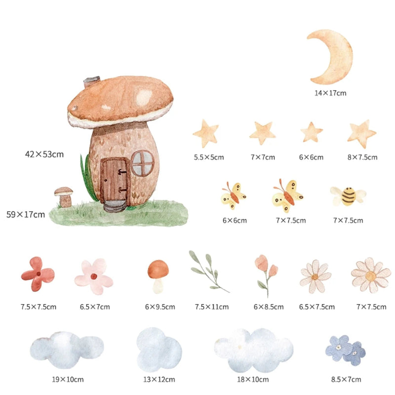 Whimsical Woodland Wall Stickers - Just Kidding Store