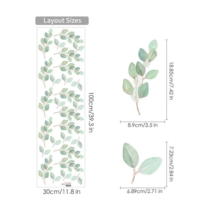 Green Leaves Wall Decals - Just Kidding Store