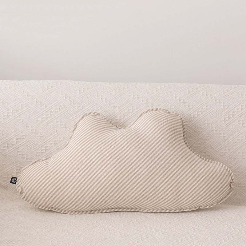 Cotton Linen Stripe Pillow - Just Kidding Store