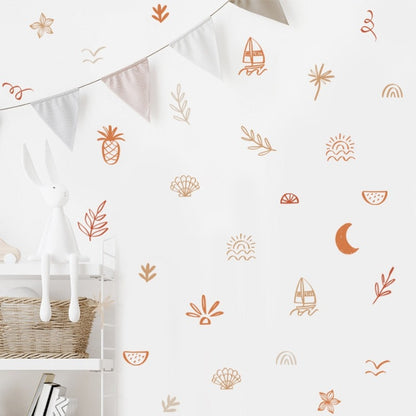 Boho Summer Vibes Wall Decals - Just Kidding Store