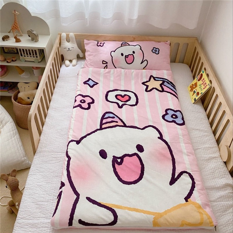 Kids Sleeping Bag With Pillow - Sleeping Envelope - Just Kidding Store