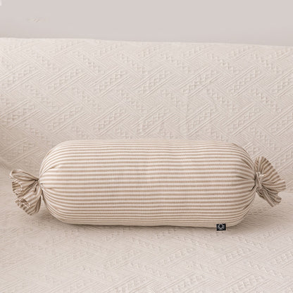 Cotton Linen Stripe Pillow - Just Kidding Store