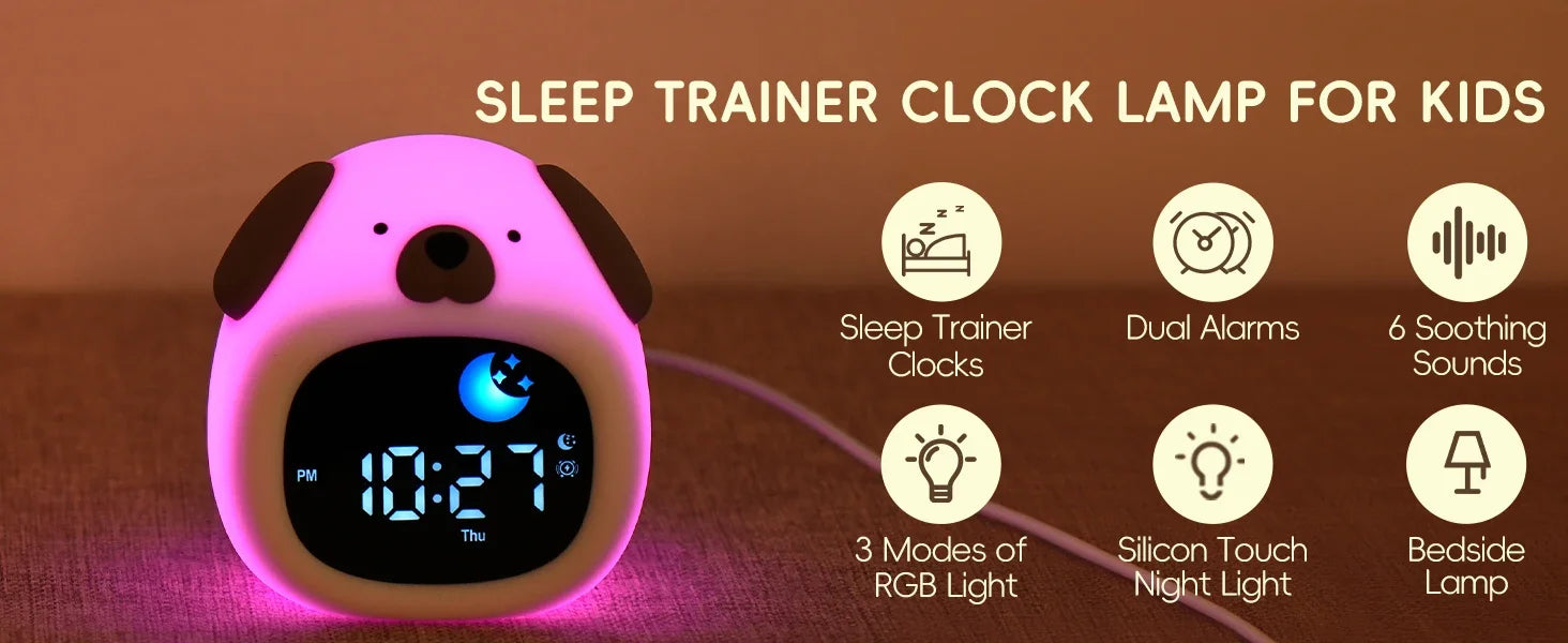 Alarm Clock Touch Control Night Light - Just Kidding Store