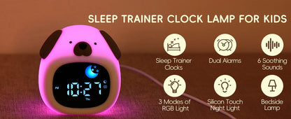 Alarm Clock Touch Control Night Light - Just Kidding Store