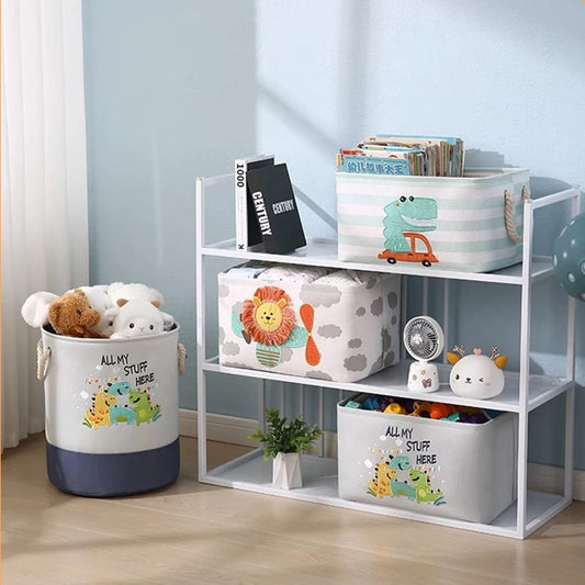 Canvas Storage Basket - Toys Organizer - Just Kidding Store