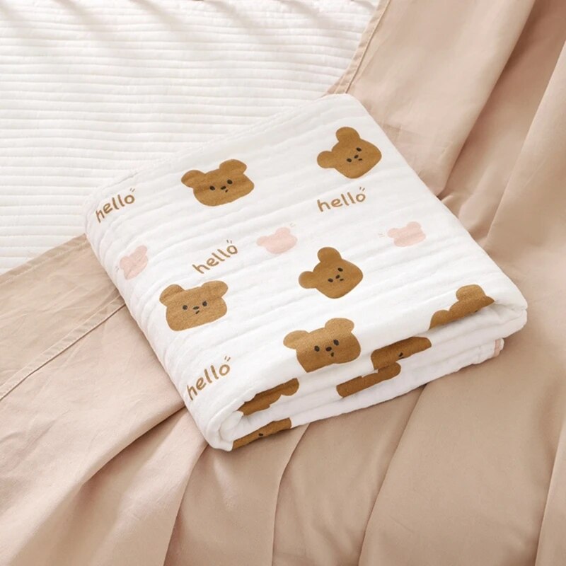 4 Layers Muslin Swaddle Blanket - Just Kidding Store