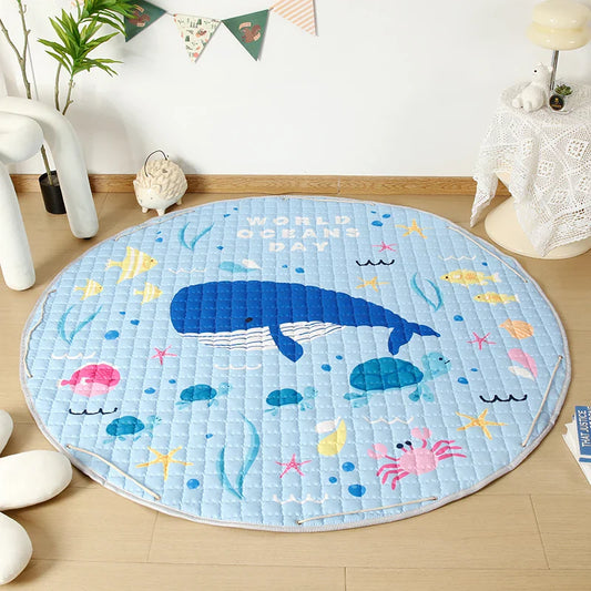 Activity Play Mat - Toy Storage Bag - Big Whale - Just Kidding Store