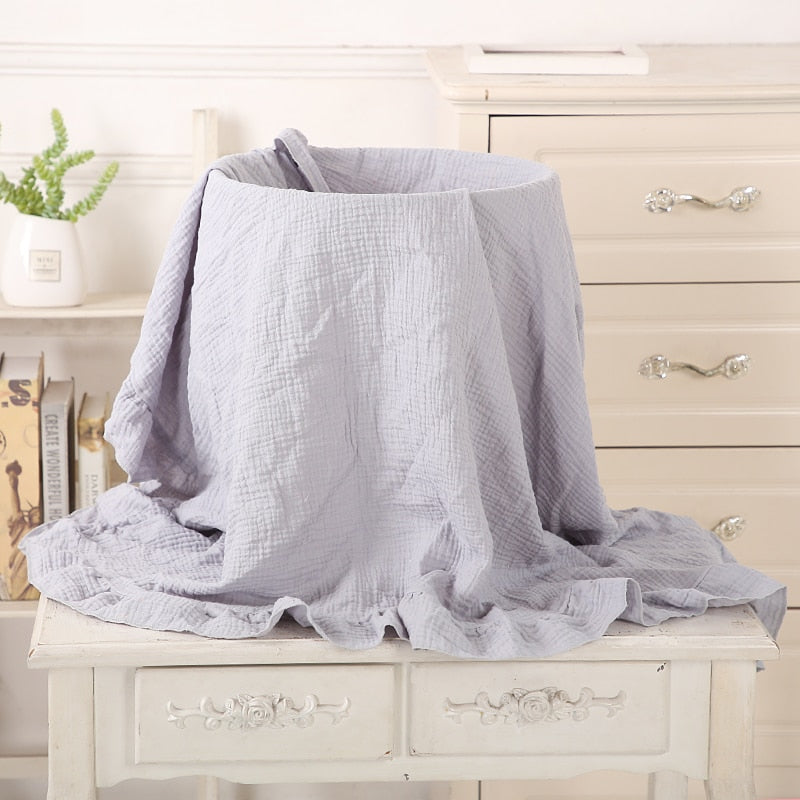 Ruffled Muslin Swaddle Blankets - Just Kidding Store