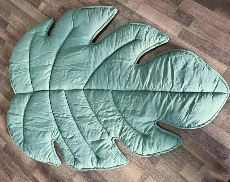 Monstera Leaf Play Mat - Just Kidding Store